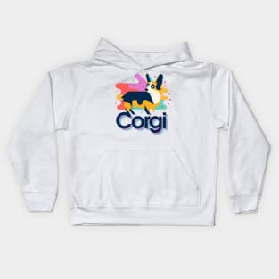 Corgi Retro Dog Owner Pembroke Welsh Corgi Funny Corgi Kids Hoodie